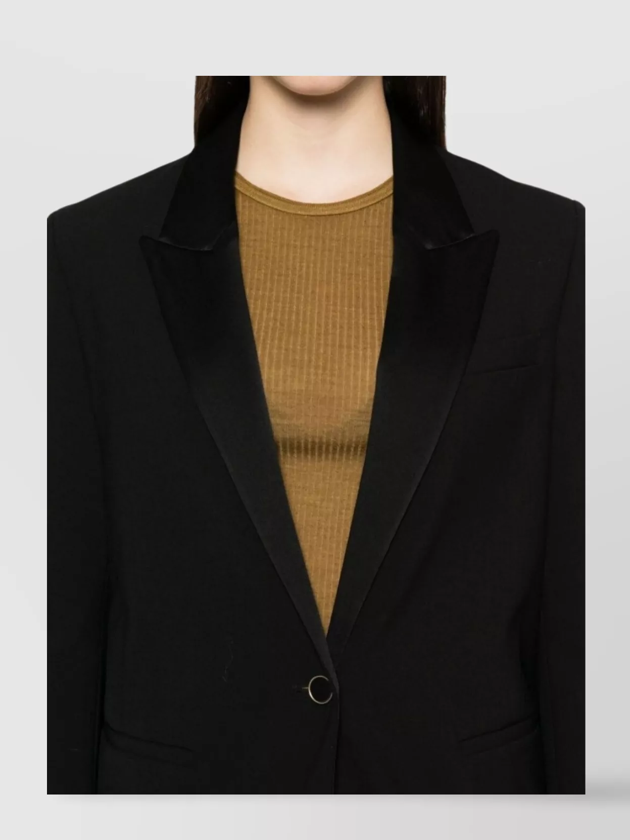 Forte Forte Long Sleeve Blazer Peak Lapels Design