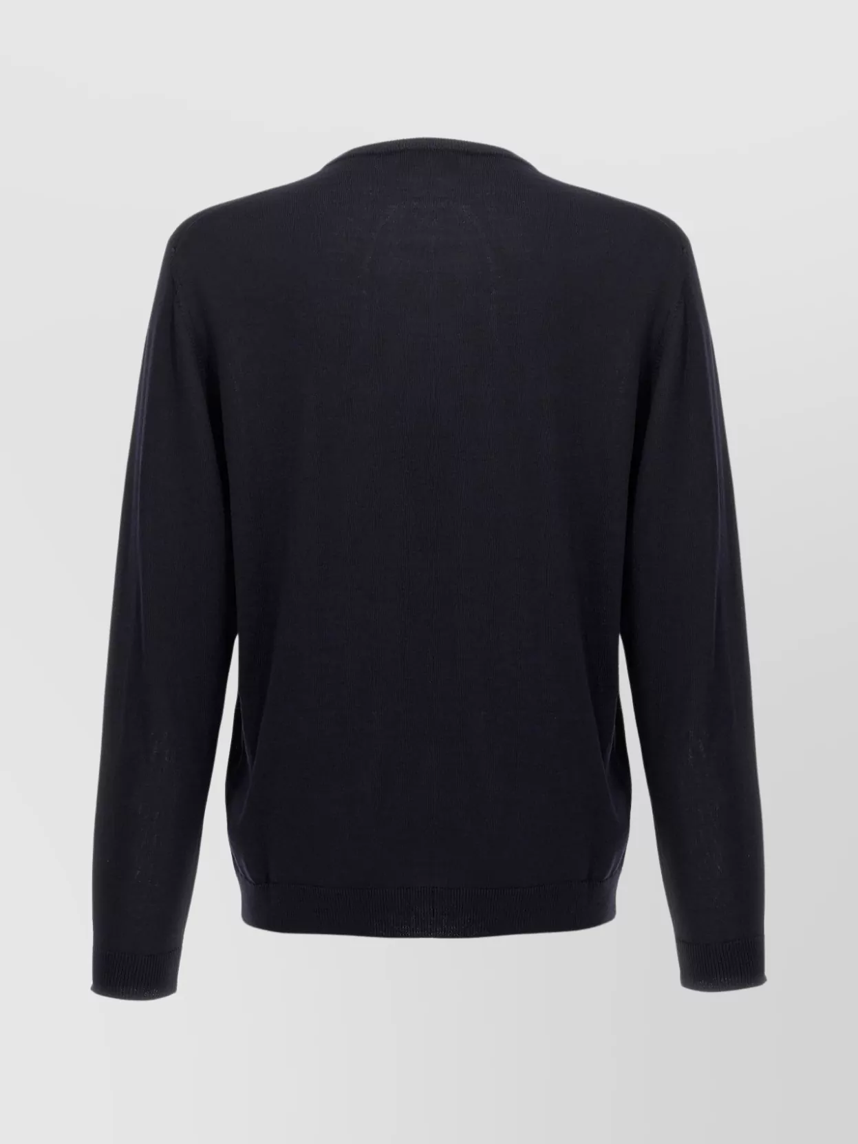 Roberto Collina Crew Neck Merino Wool Sweater In Blue