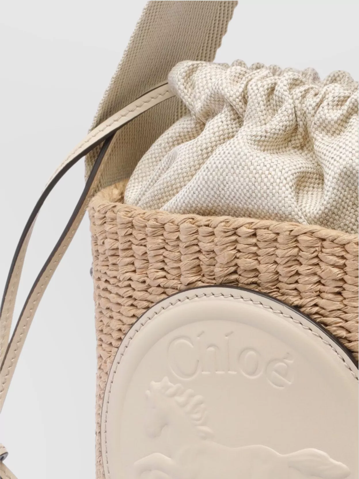 Chloé Sepia Woven Texture Shoulder Bag