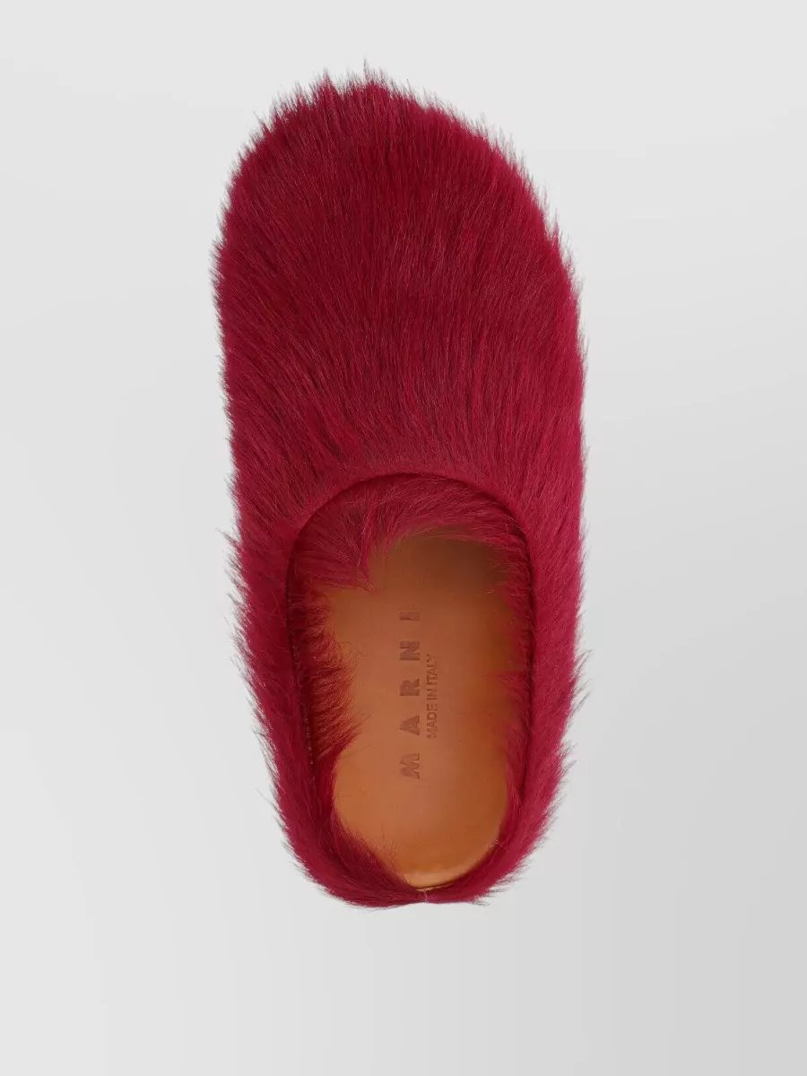 Marni Cozy Faux Fur Flat Sole Slippers