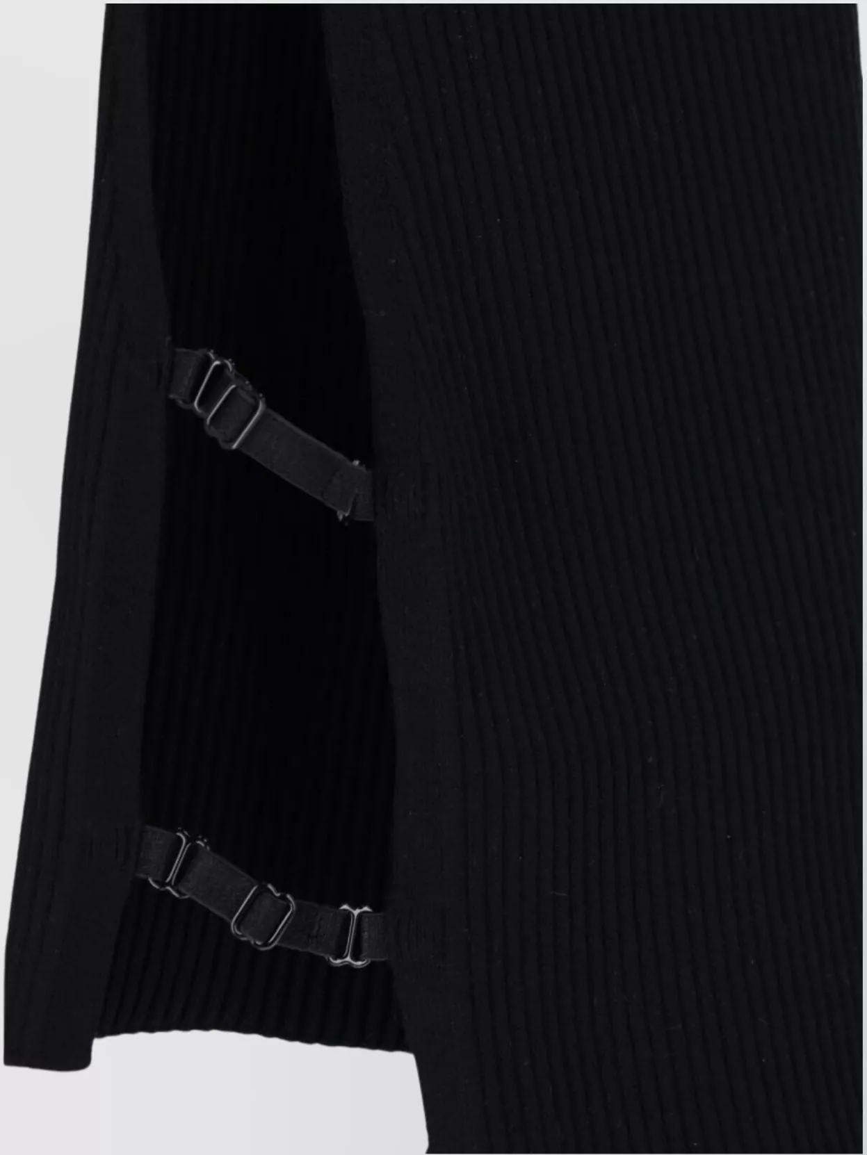 Shop Courrèges Sleeveless Ribbed Texture Adjustable Straps