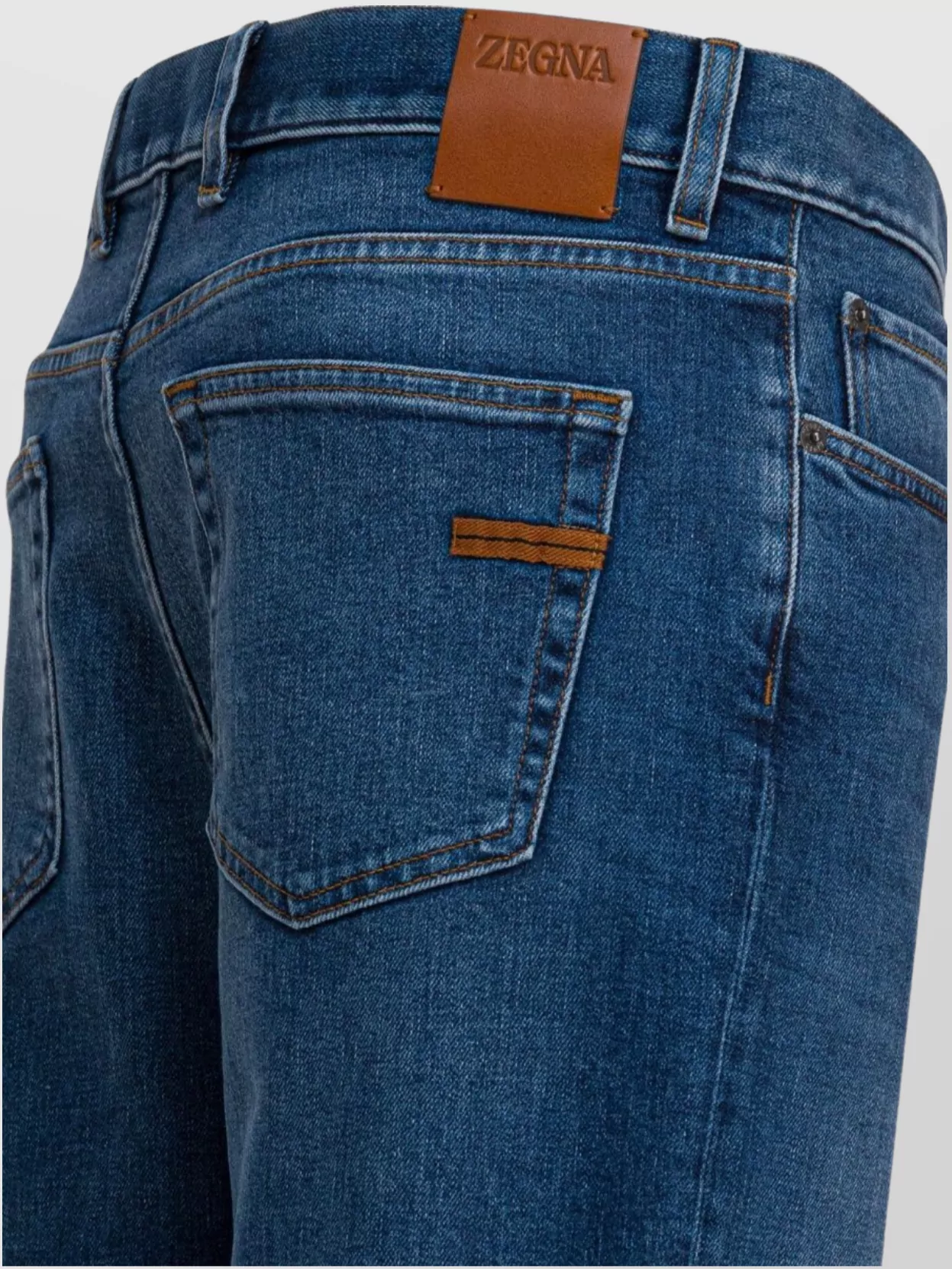 Zegna Denim Trousers Featuring Five-Pocket Design