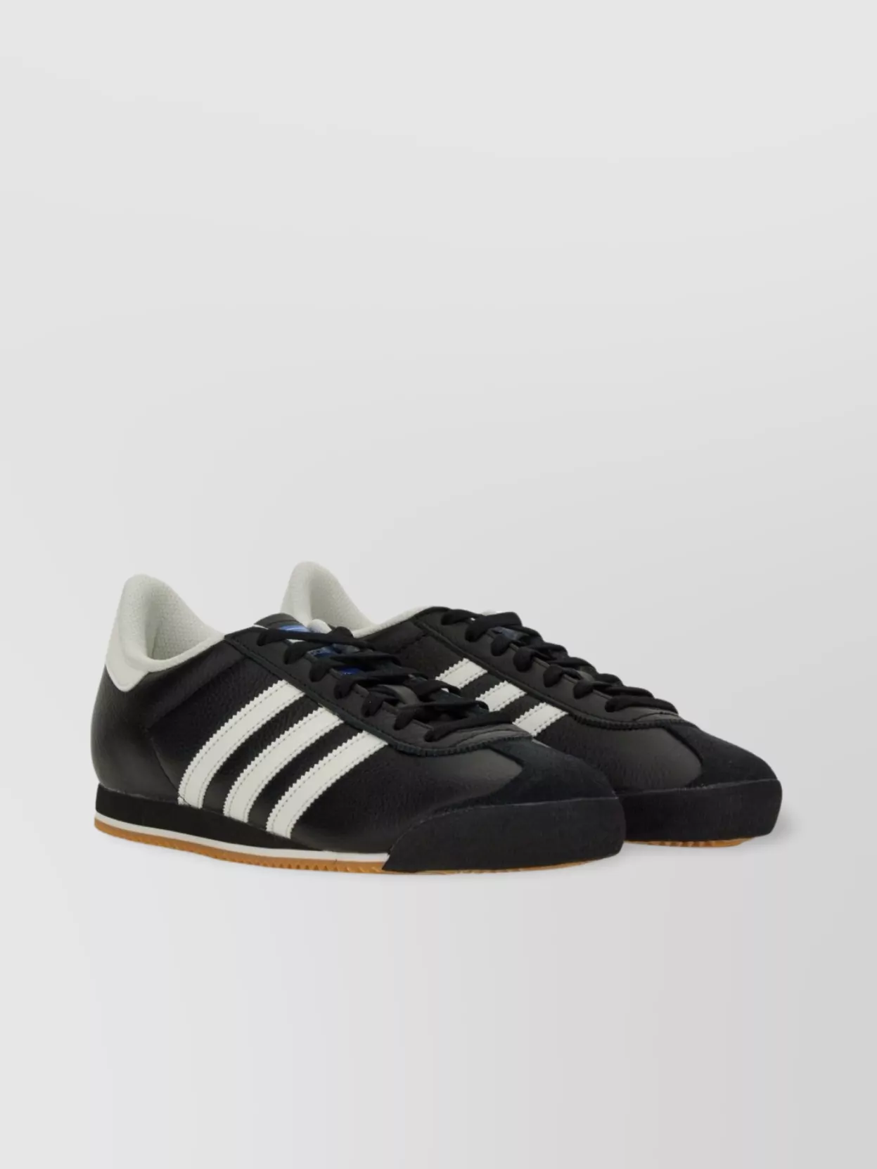 Adidas Originals Low-Top Rubber Sole Sneaker With Contrast Stripes