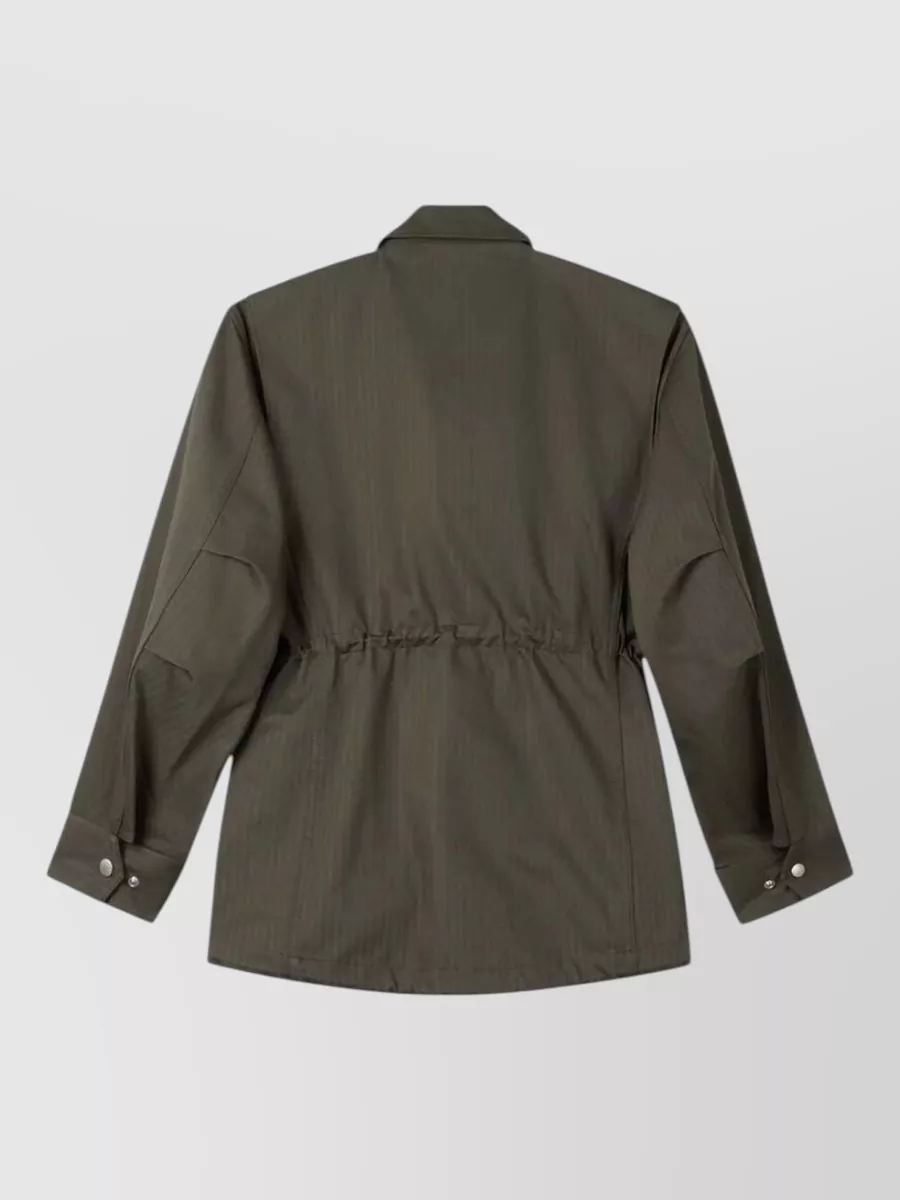 Kenzo Cotton Herringbone Military Jacket
