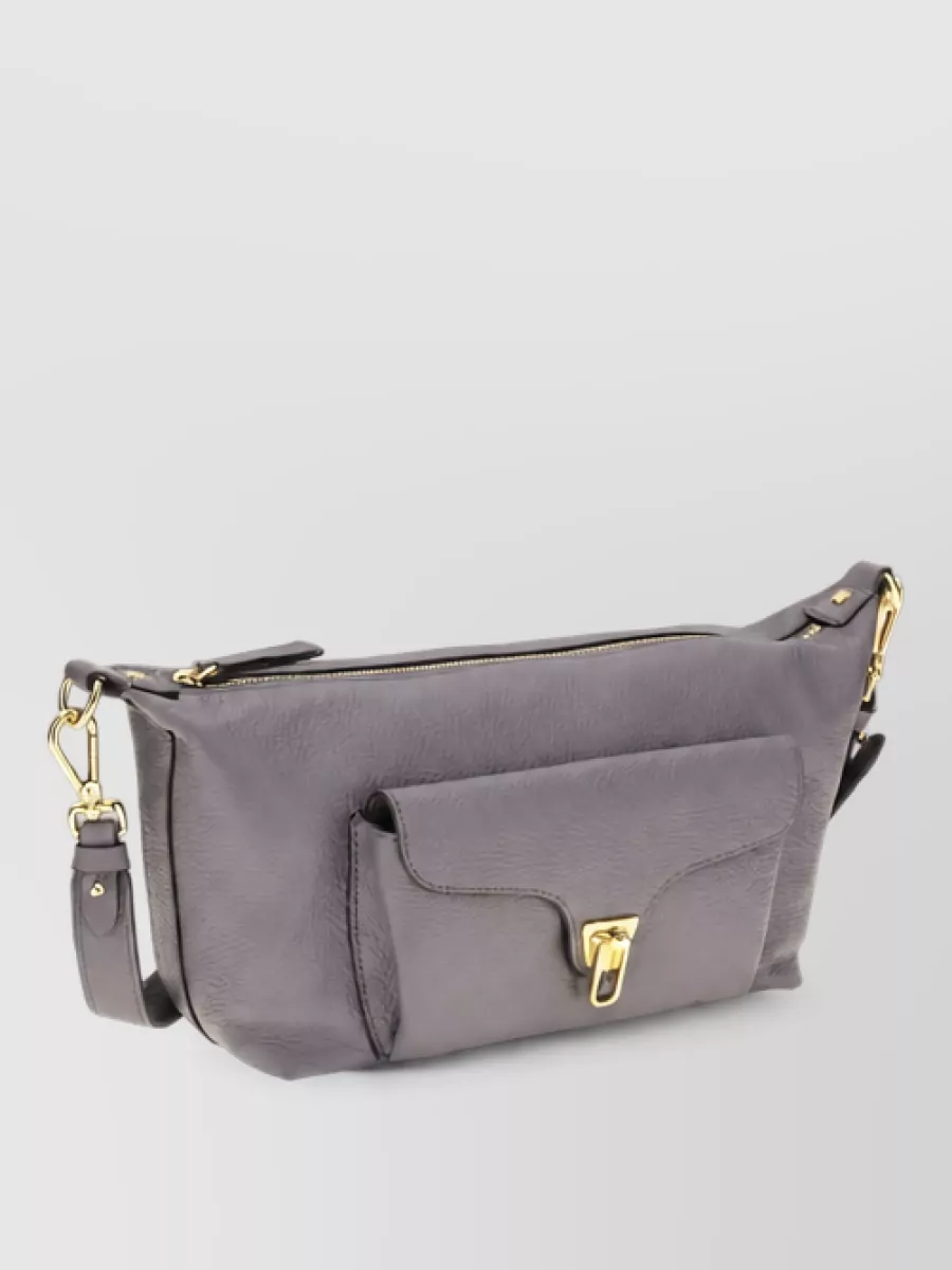Coccinelle leather beat generation shoulder bag