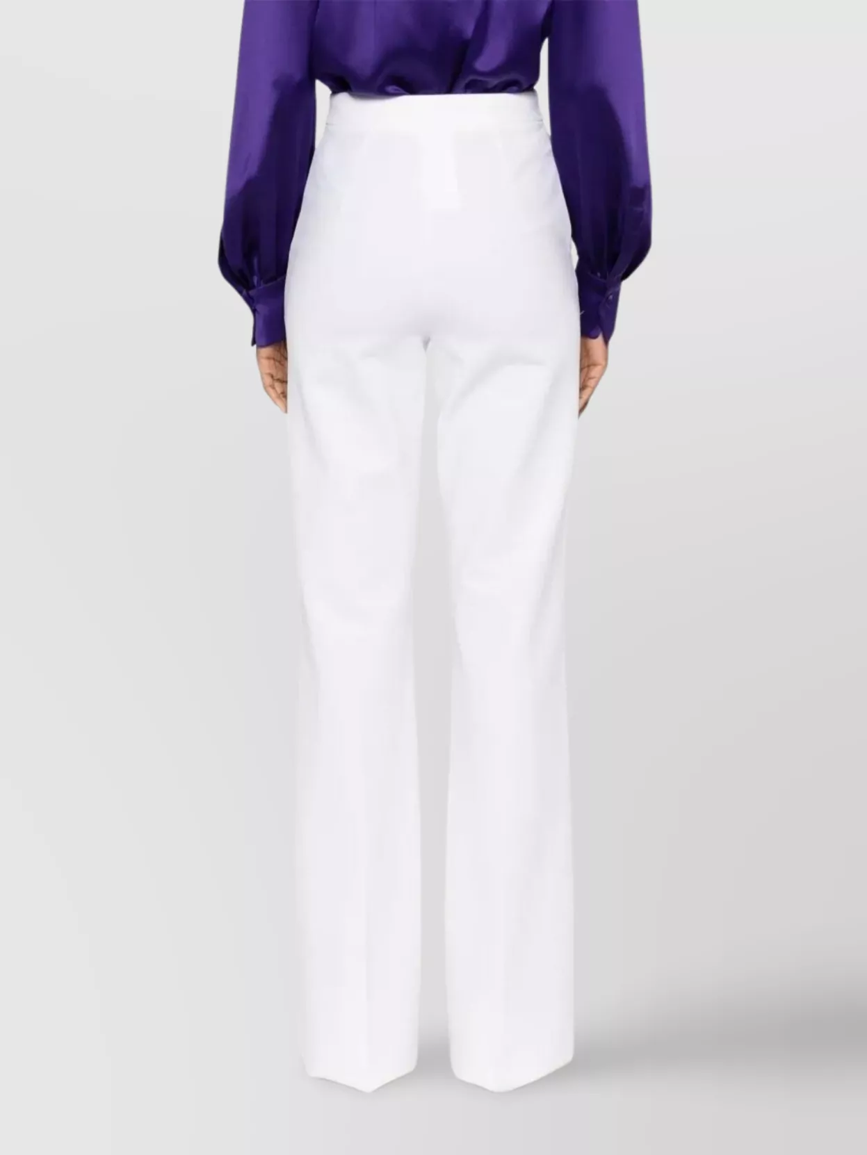 Max Mara High Waist Wide Leg Trousers With Pockets