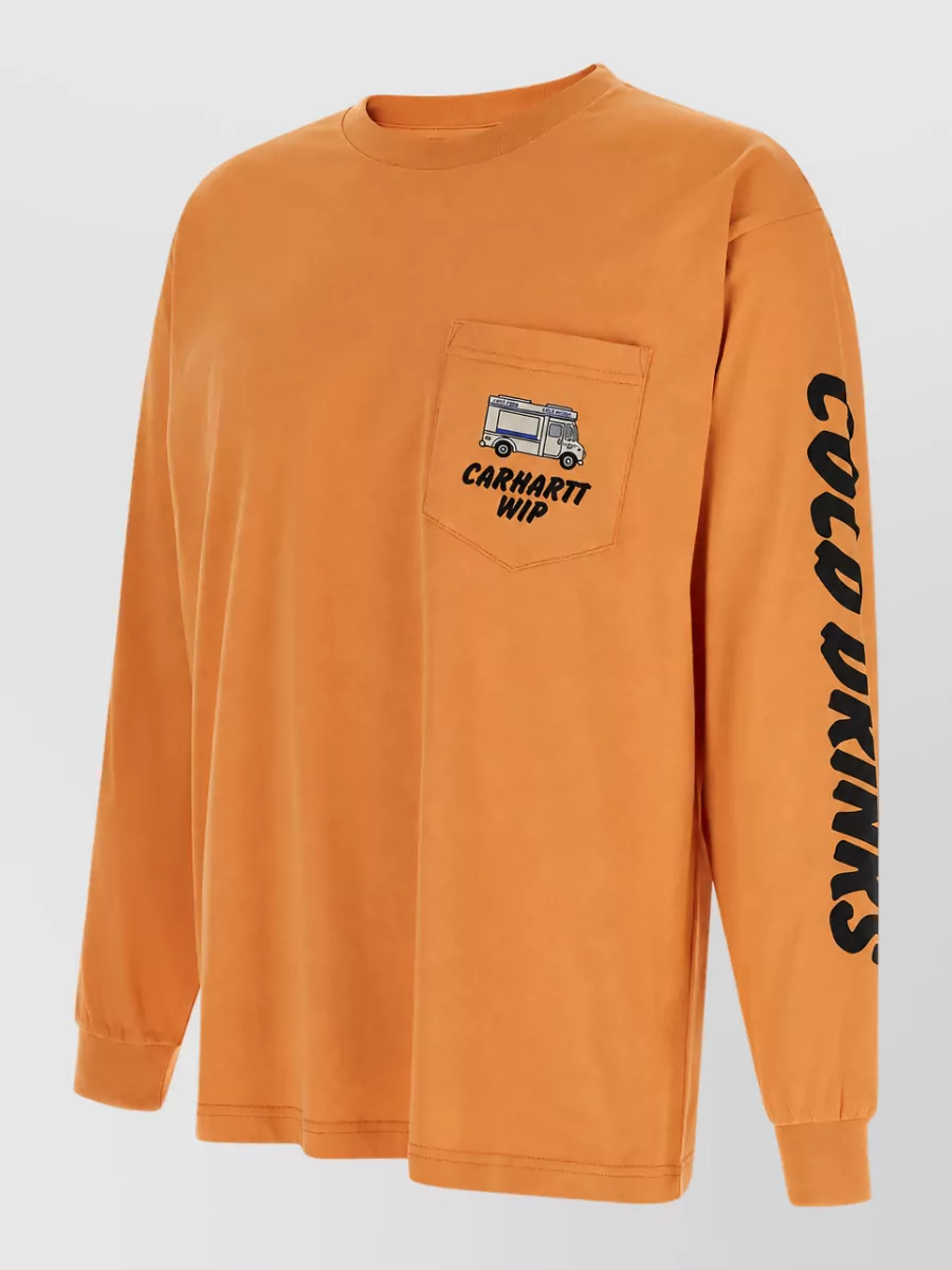 Carhartt Wip Cotton Printed Long-Sleeve T-Shirt