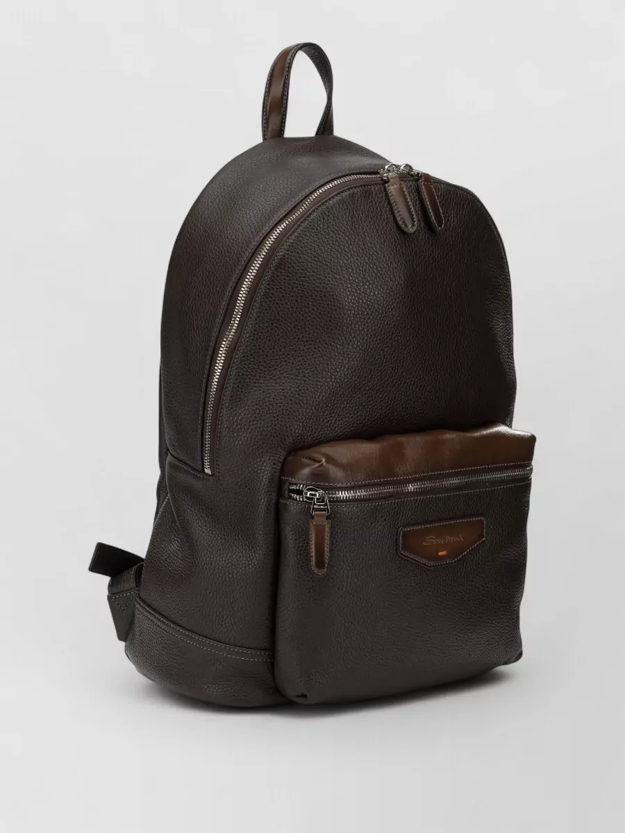 Santoni Leather Backpack