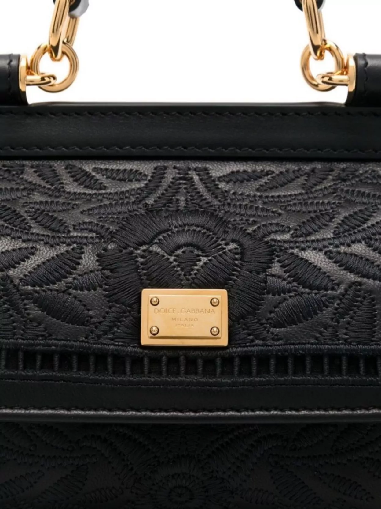 Dolce&Gabbana Small Handbag Featuring Embroidered Design