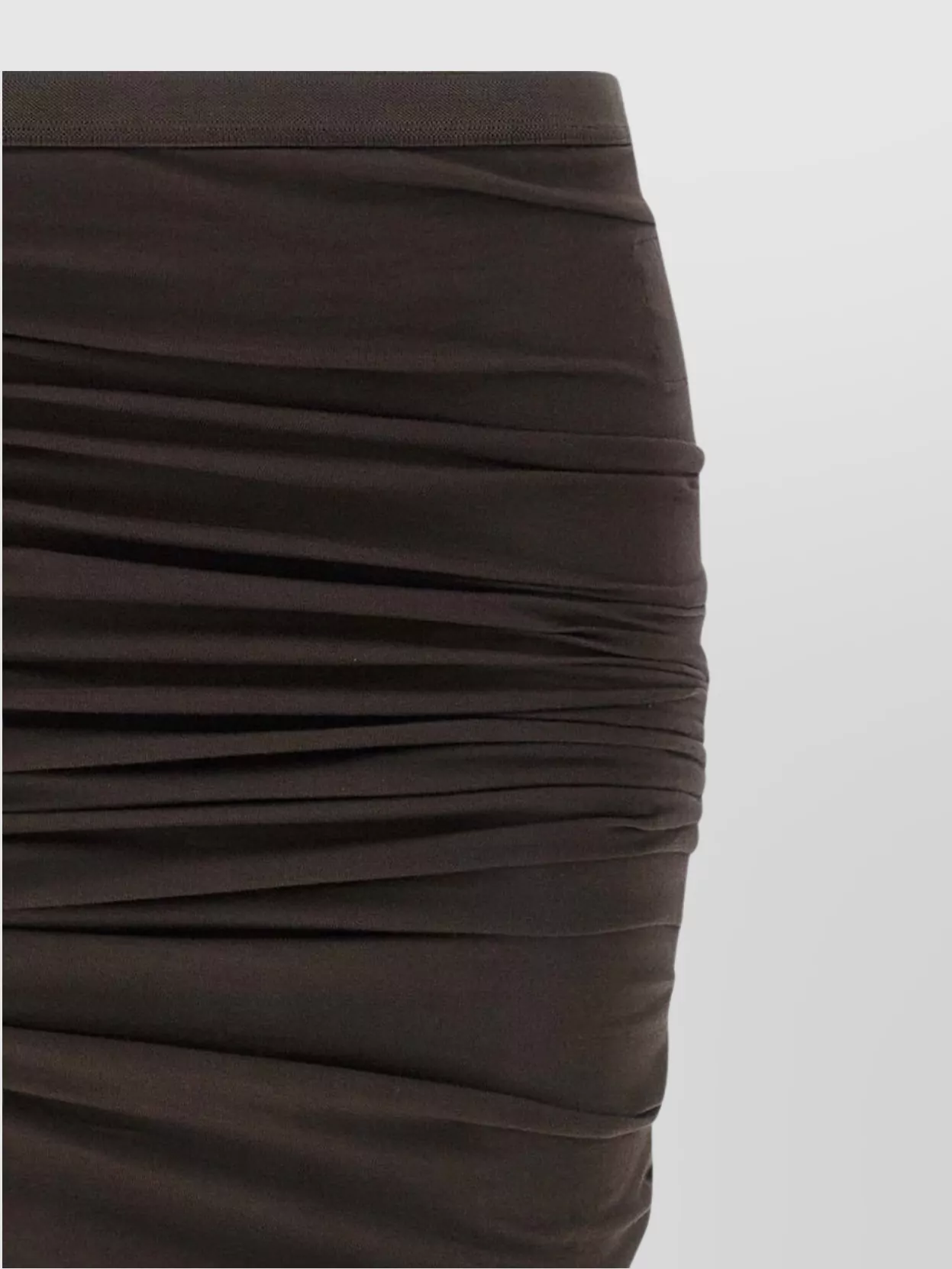 Rick Owens Drkshdw Maxi Skirt Featuring Ruched Detailing