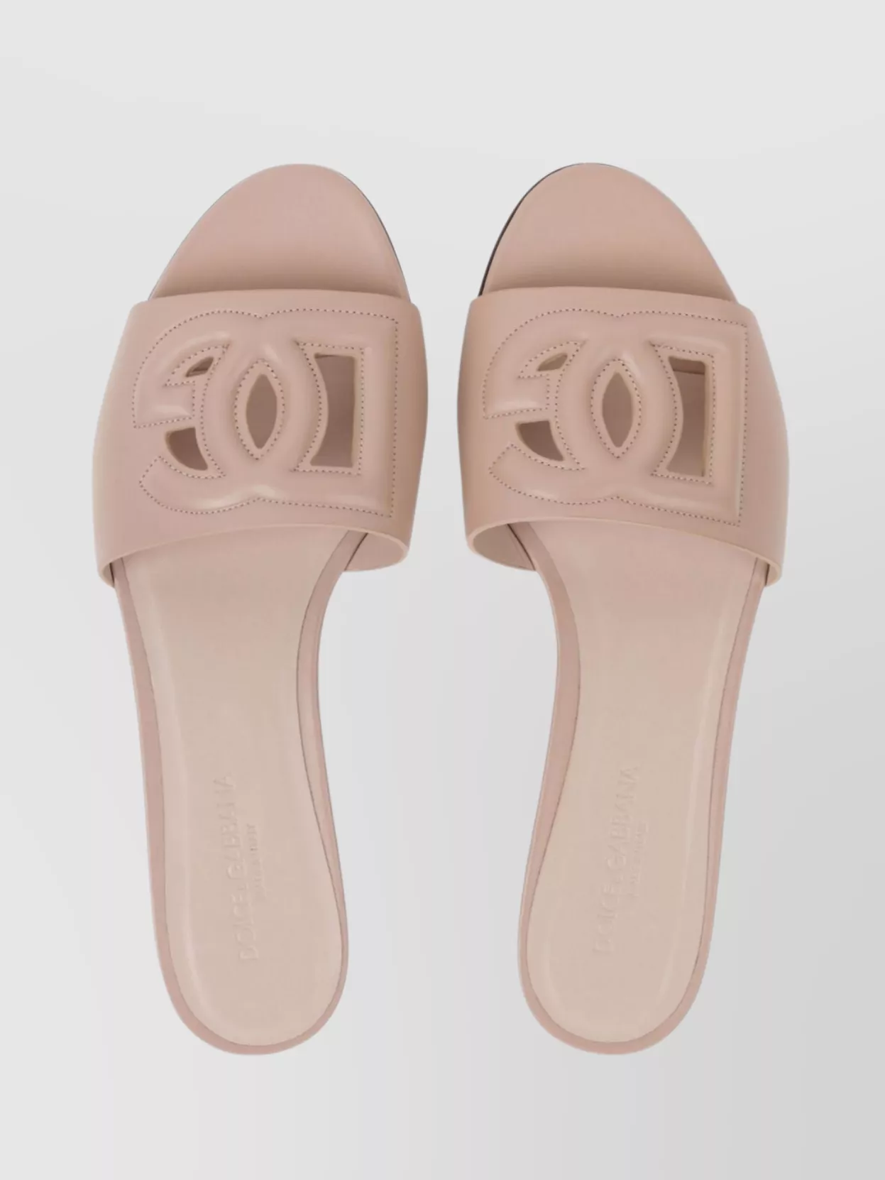 Dolce & Gabbana Piink Leather Millennials Flats