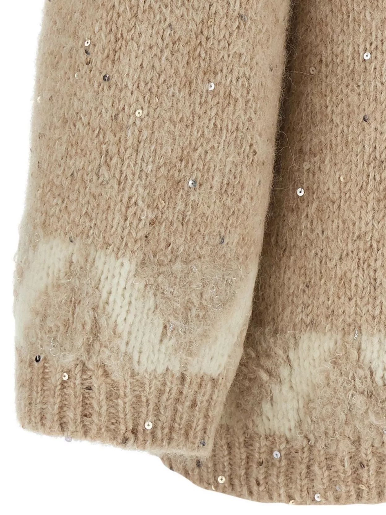 Peserico Sequin Embellished Textured Knit Sweater