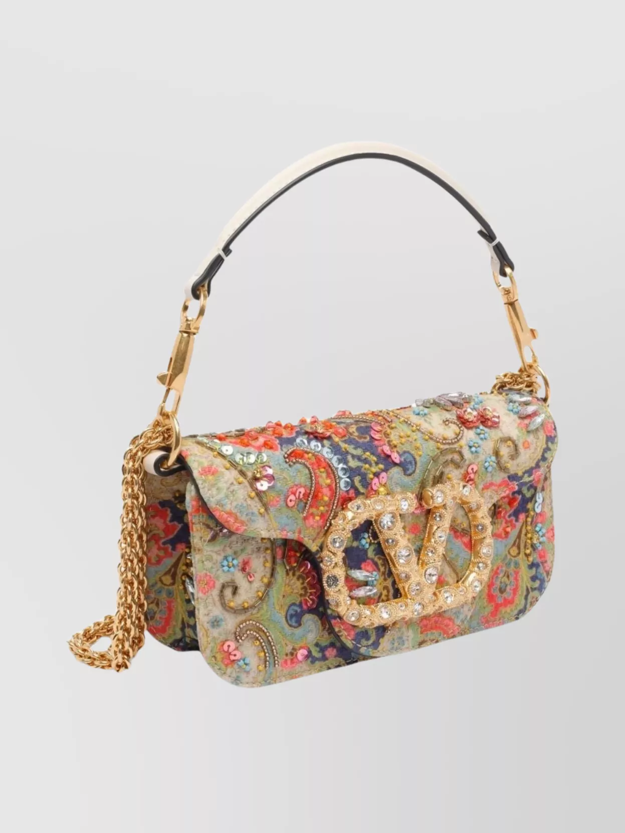 Valentino Garavani Chain Strap Cross-Body Satchel Bag