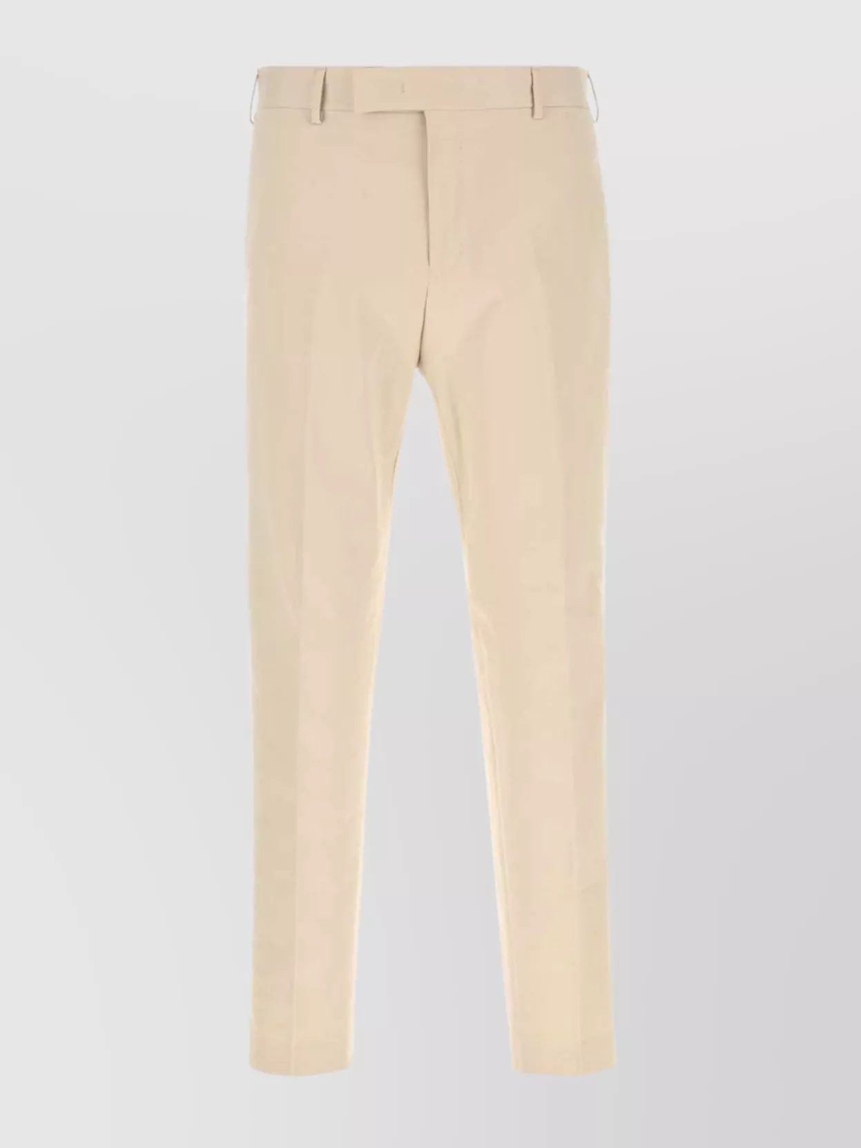 Pt Torino Pant Cotton Stretch Detail Creased In Brown