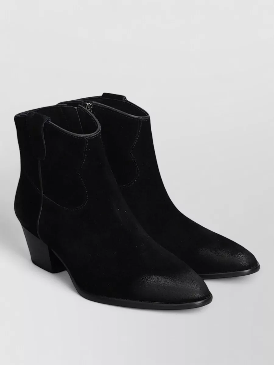 Ash suede leather ankle boots