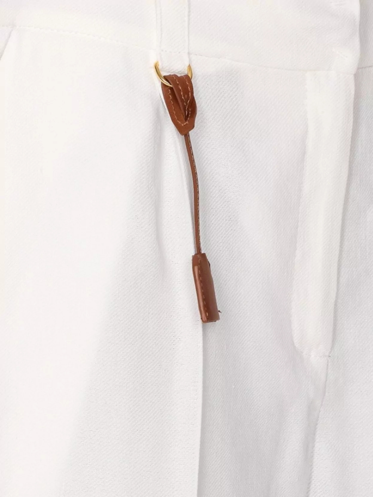 Elisabetta Franchi Sky Viscose-linen Tailored Shorts With Detailing