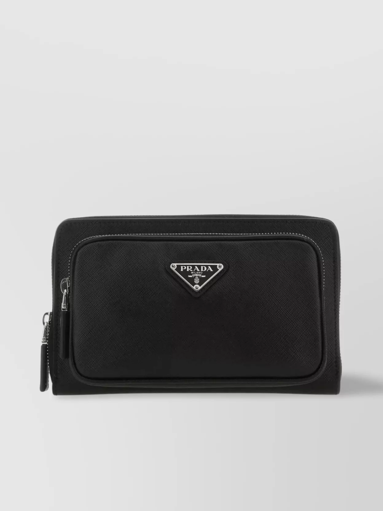 Shop Prada Rectangular Leather Crossbody Bag