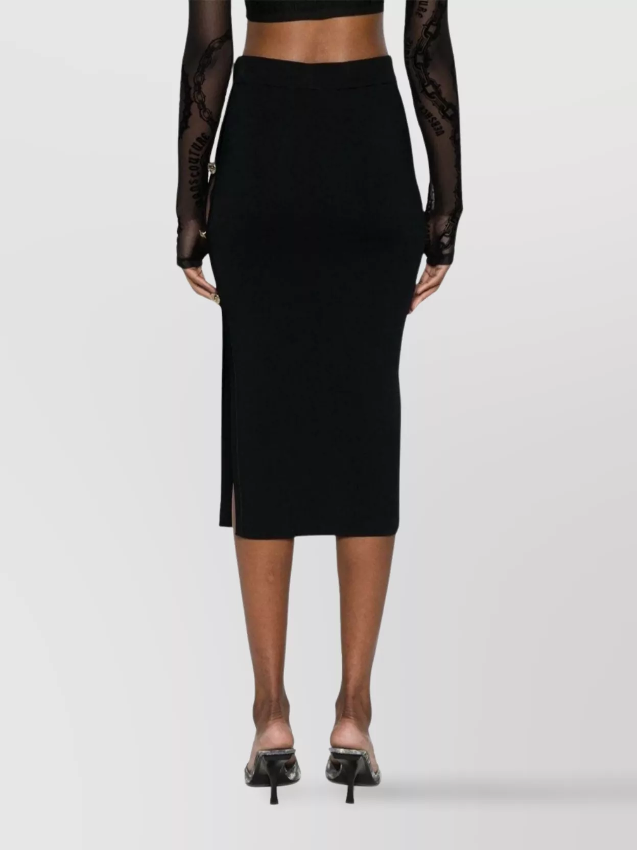 Versace Jeans Couture Logo Detailed Knit Skirt