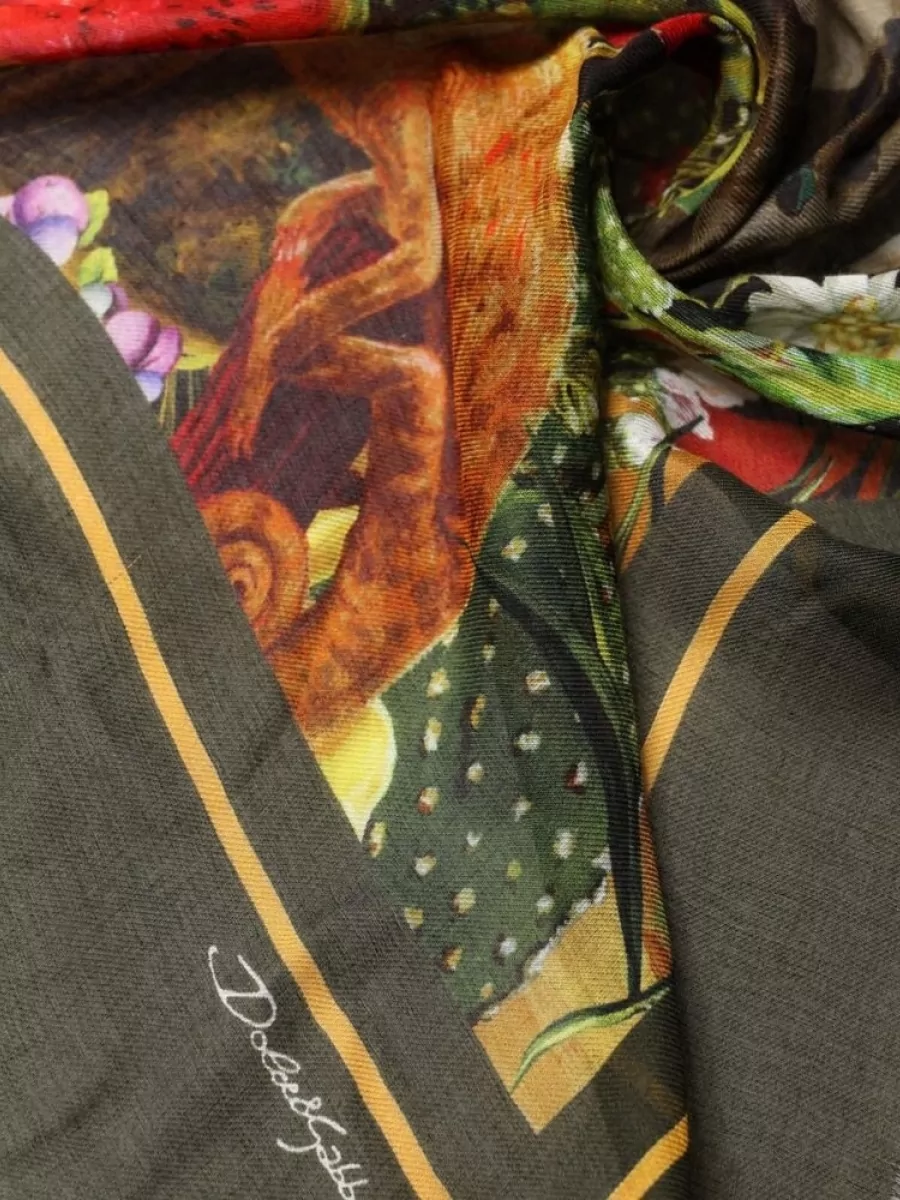 Dolce&Gabbana Cashmere Modal Jungle Print Scarf