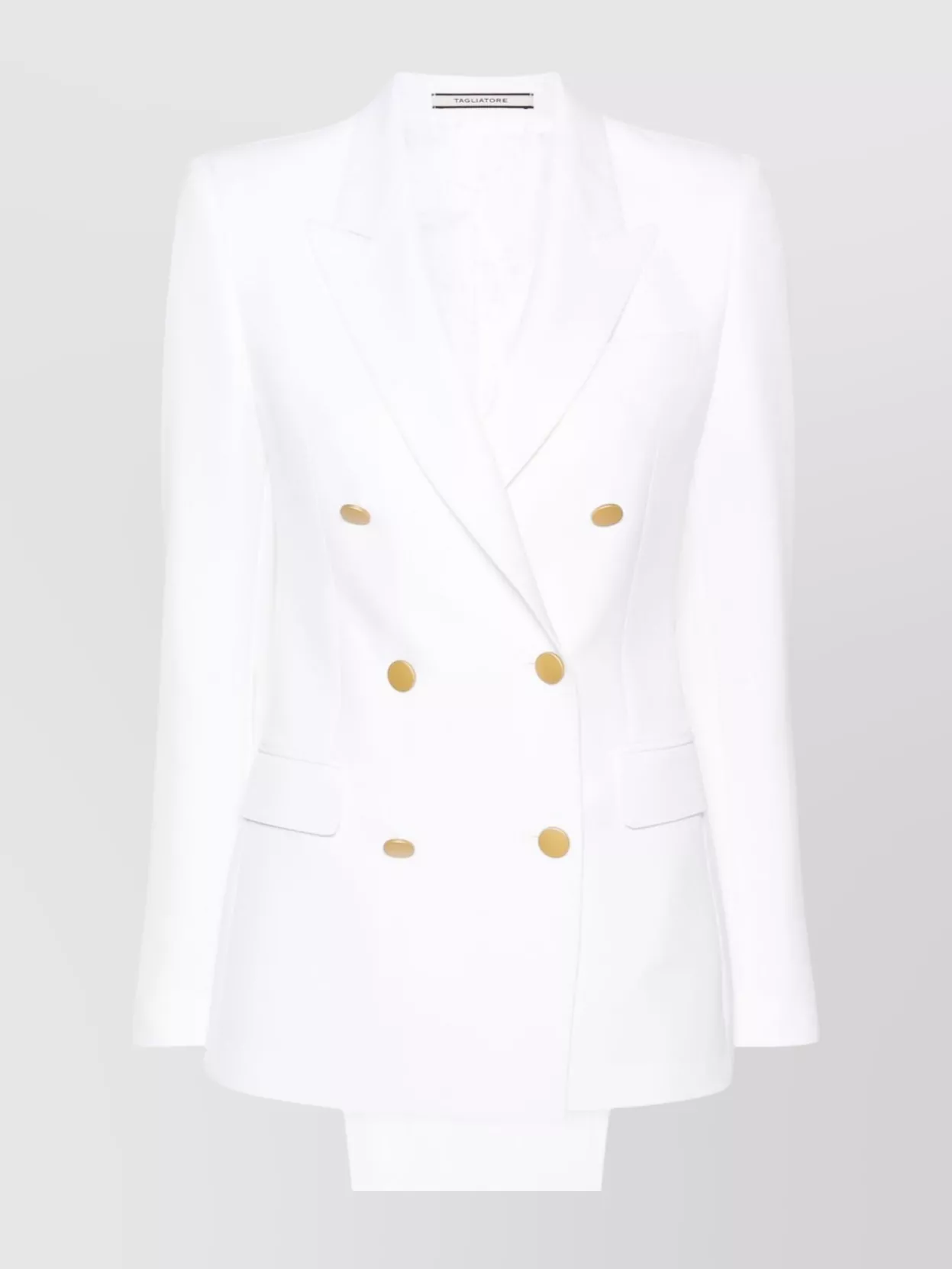 Tagliatore Parisian Double-breasted Suit Set In White