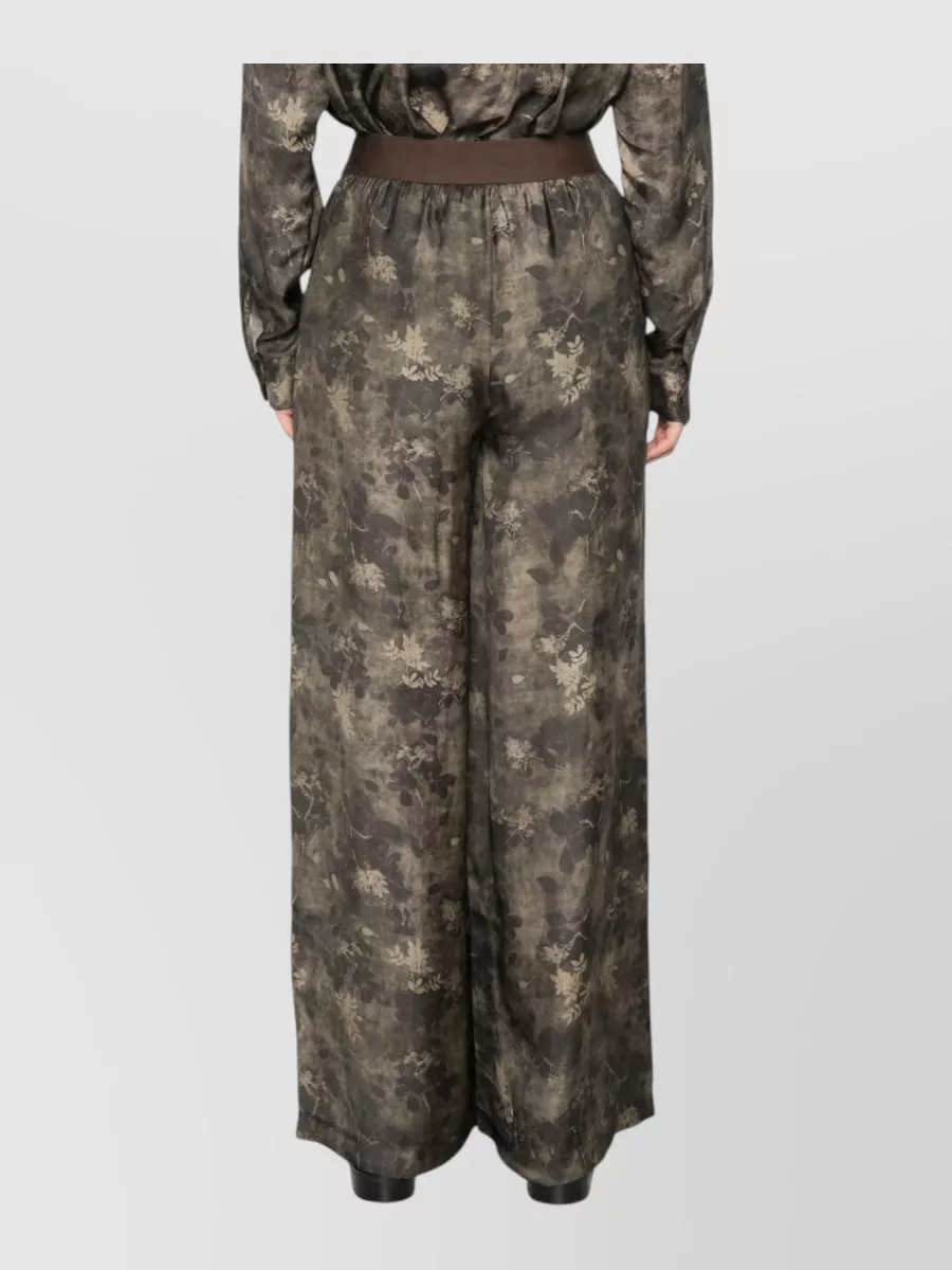 Uma Wang Floral Print Wide Leg Pyjama Bottoms