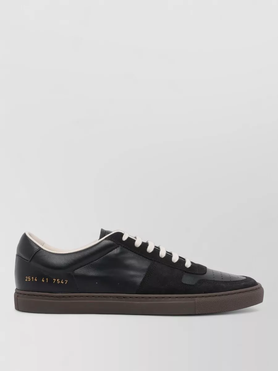 Common Projects Low Profile Basketball Sneakers With Contrast Sole