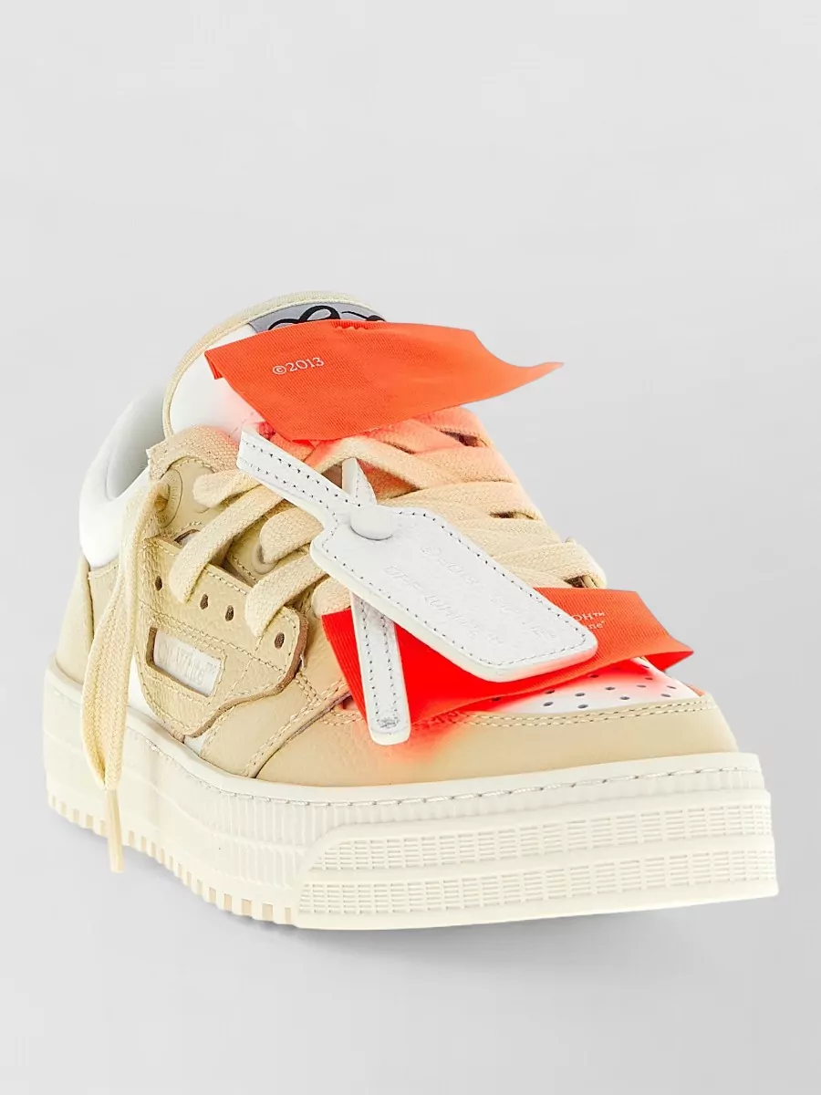 Off-White Court Low Top Sneakers Contrast Sole
