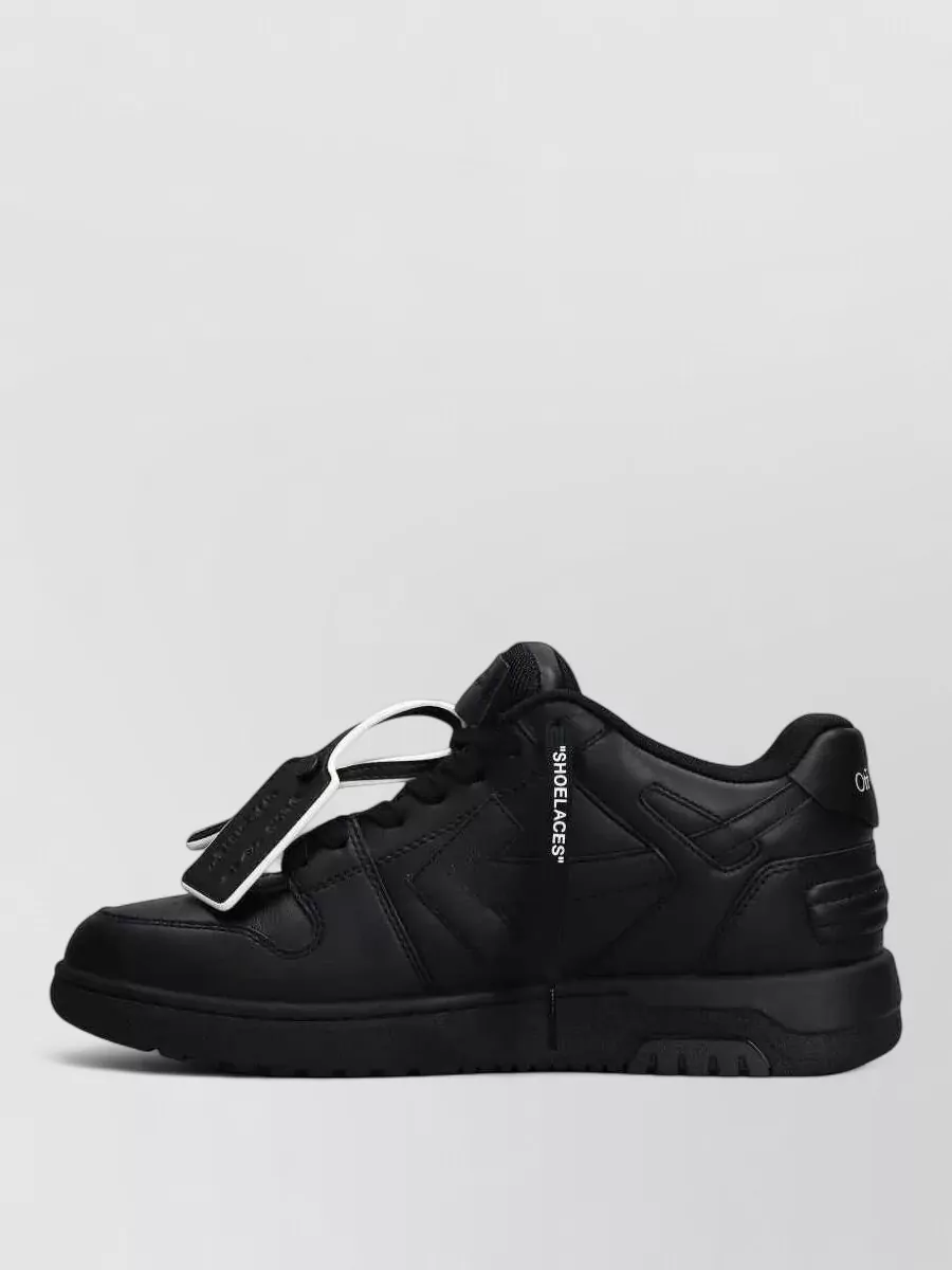 Off-White Leather Low-Top Sneakers