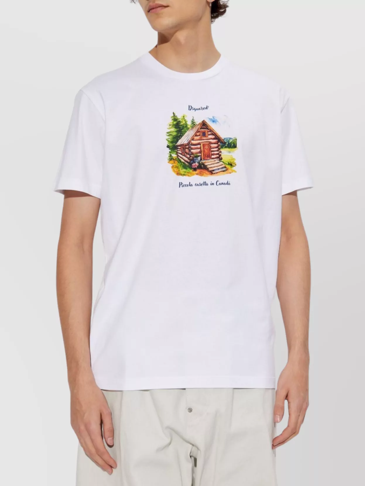 Dsquared2 Graphic Printed Crewneck T-shirt