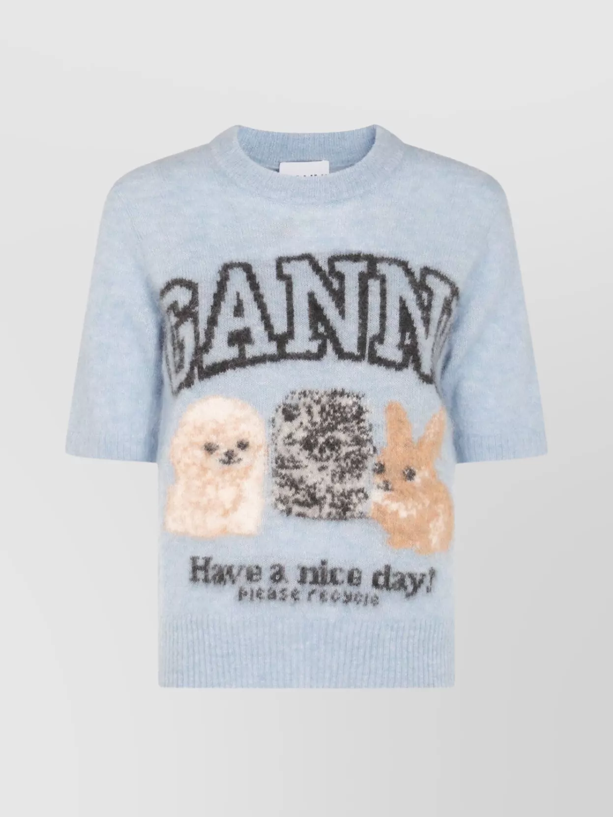Ganni Graphic Design Crewneck Knitwear