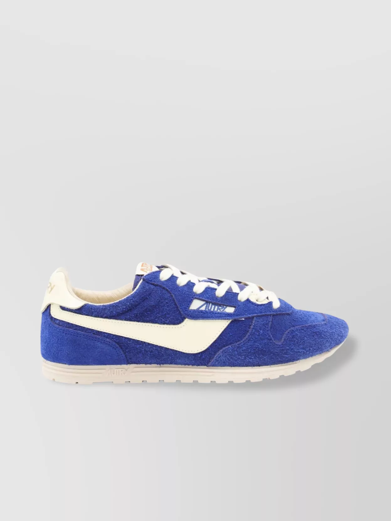 Autry Suede And Leather High Top Sneakers In Blue