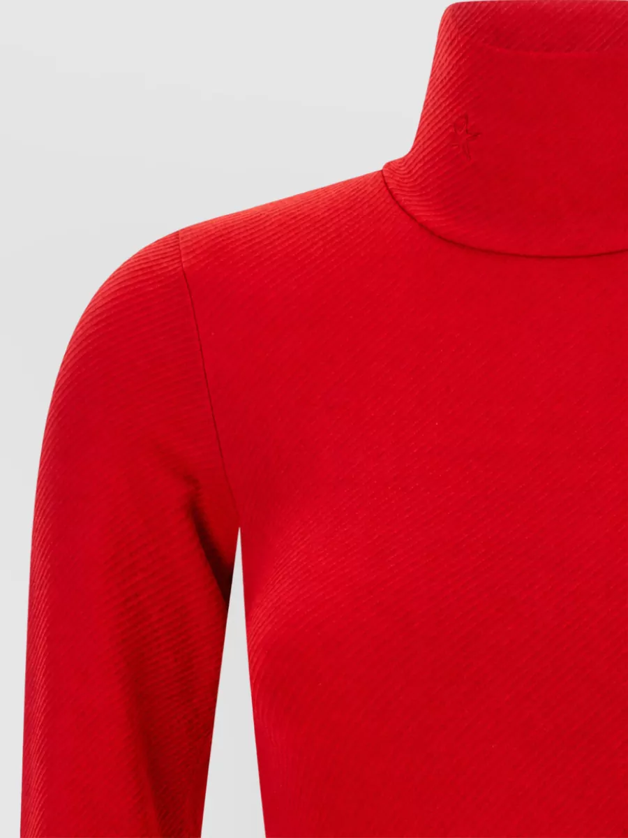 Perfect Moment Cashmere-Blend Ribbed Slim-Fit Mock-Neck Sweater