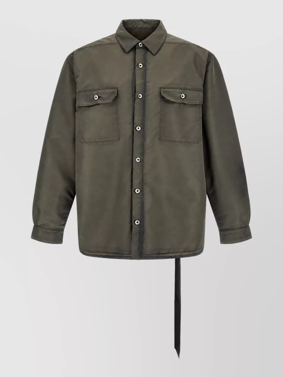 Rick Owens Drkshdw padded nylon overshirt jacket