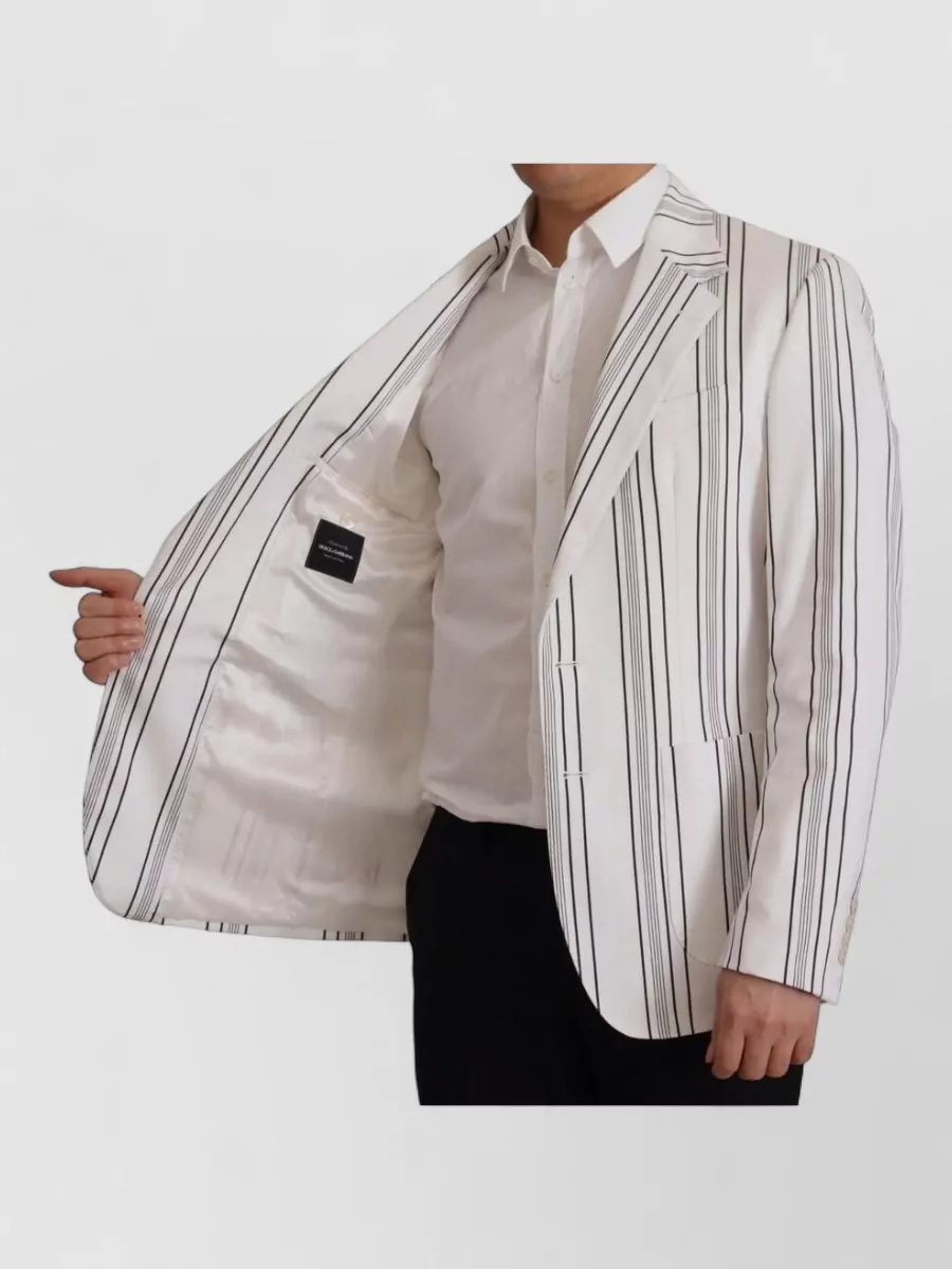 Dolce&Gabbana Striped Single-Breasted Blazer