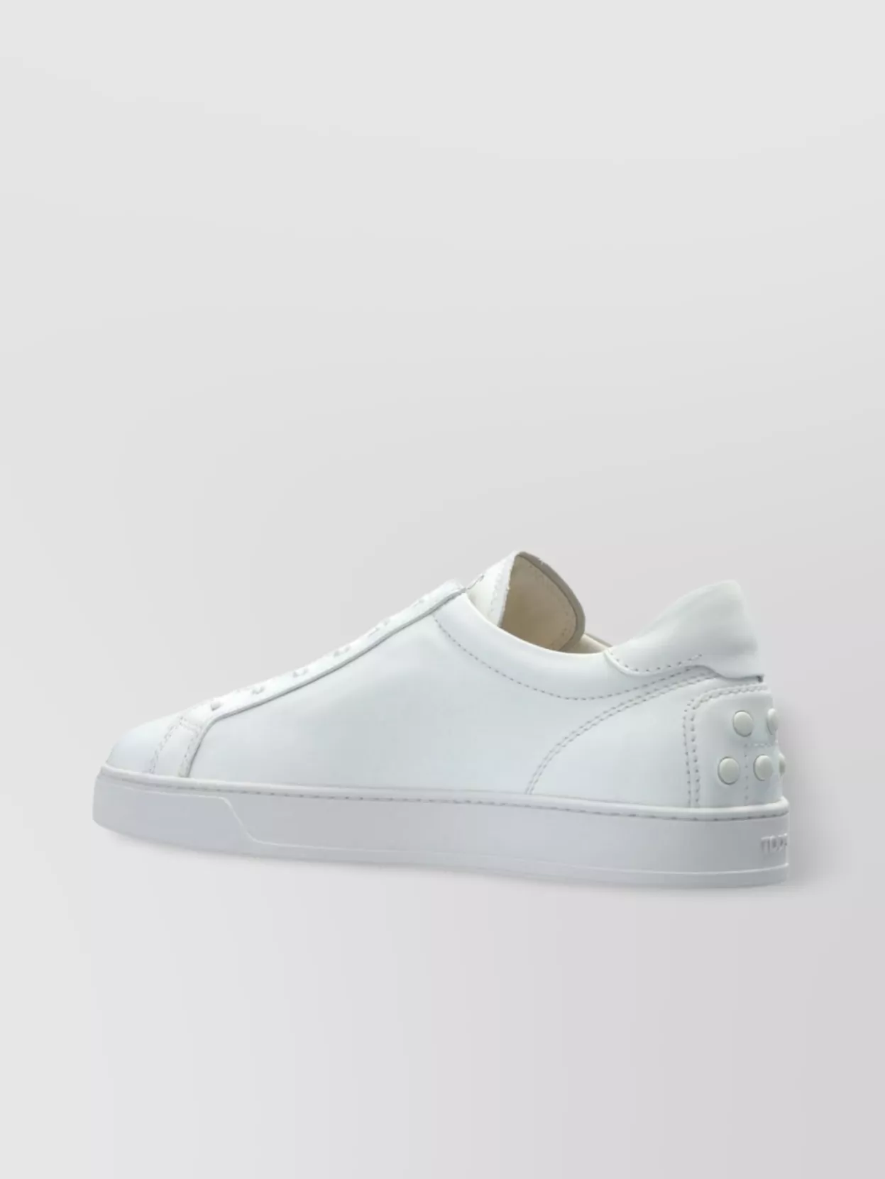 Tod's Low Top Round Toe Rubber Sole Sneakers