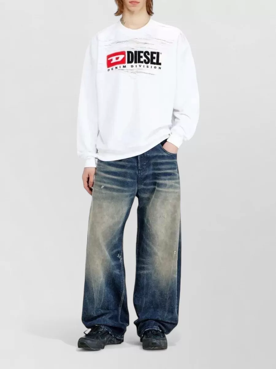 Diesel Logo Print Long-Sleeve T-Shirt