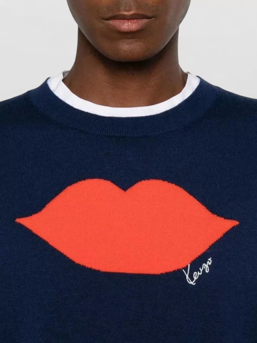 Kenzo Wool Cotton Short Sleeve Crew Neck T-Shirt