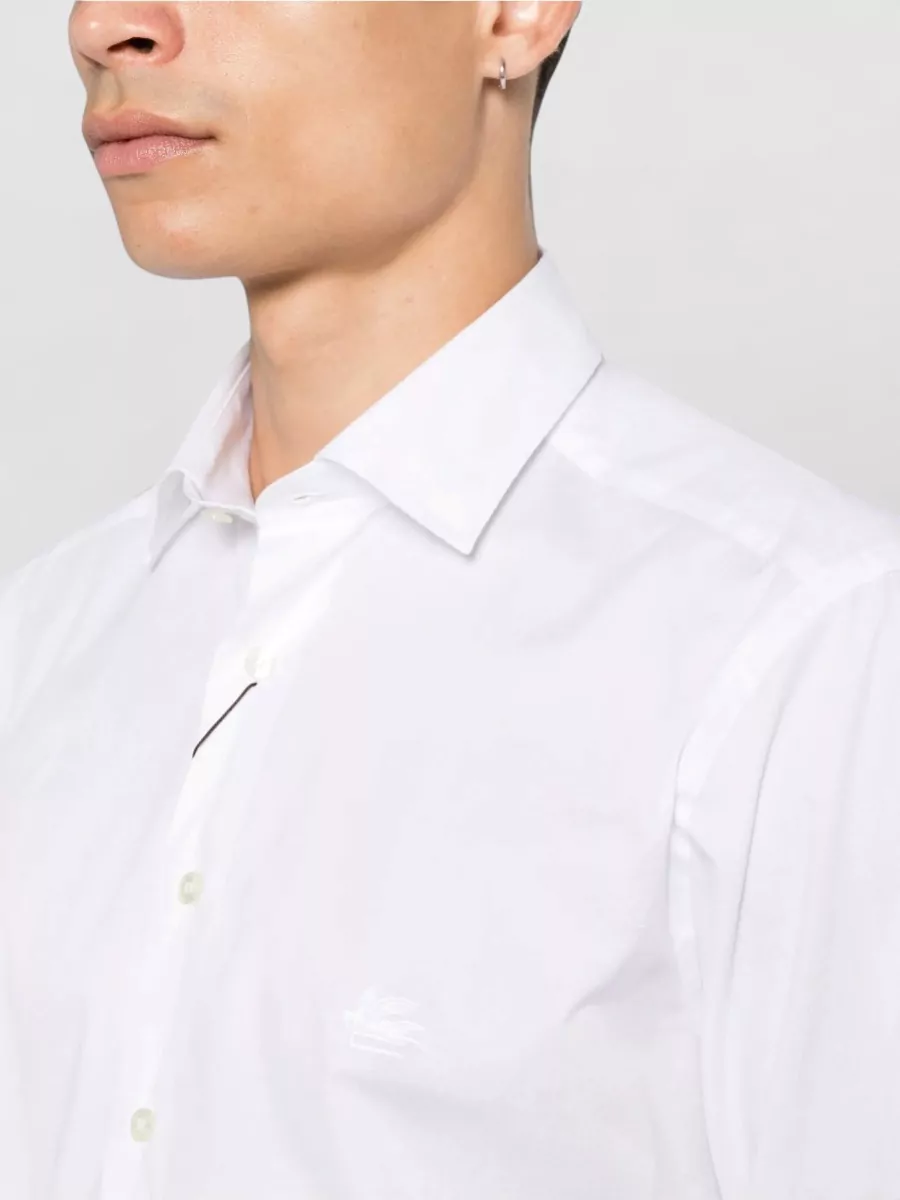 Etro Cotton Logo-Embroidered Shirt
