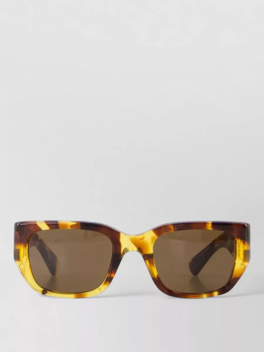 Bottega Veneta bv1400s acetate rectangular squared sunglasses