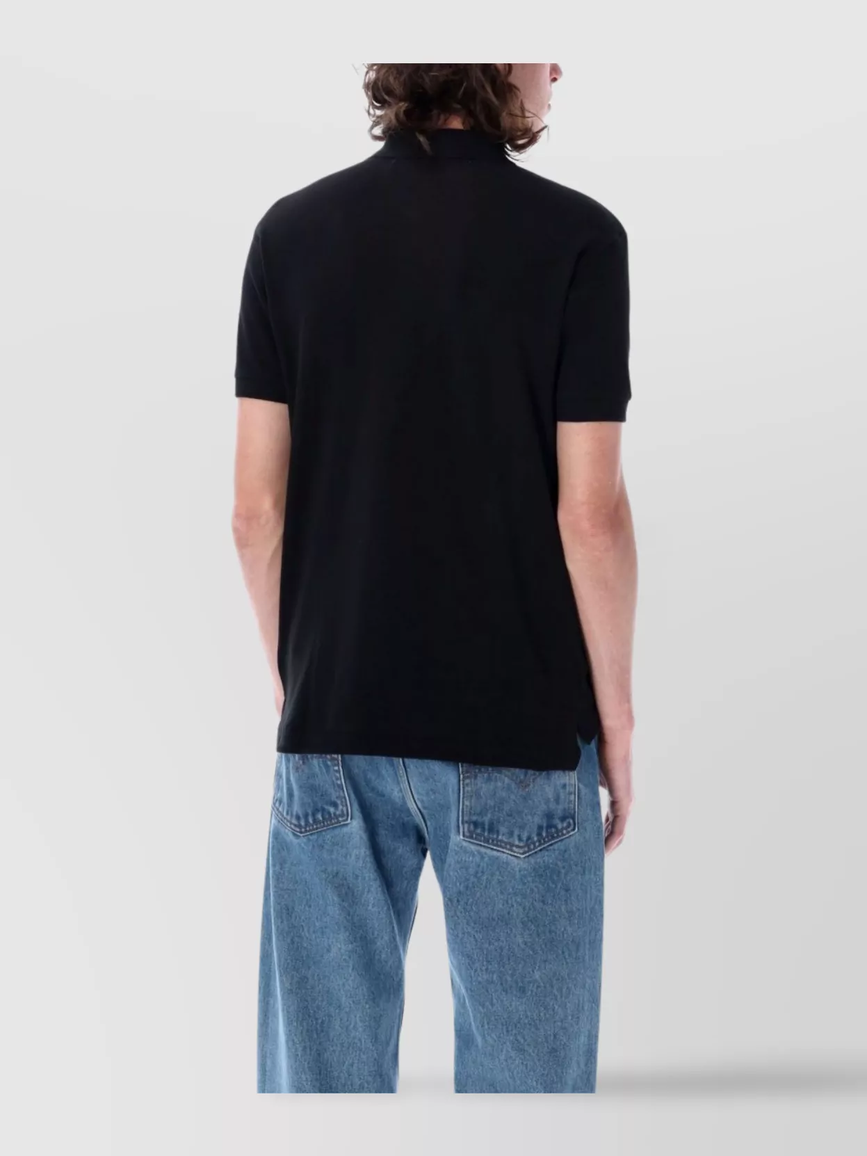Comme Des Garçons Play Heart Embroidered Polo Collar Short Sleeves