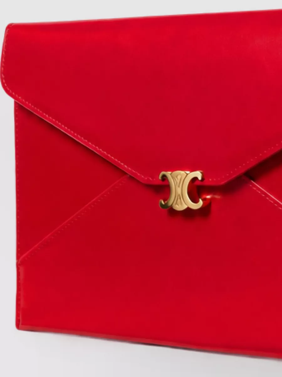 Celine Leather Envelope Clutch Bag