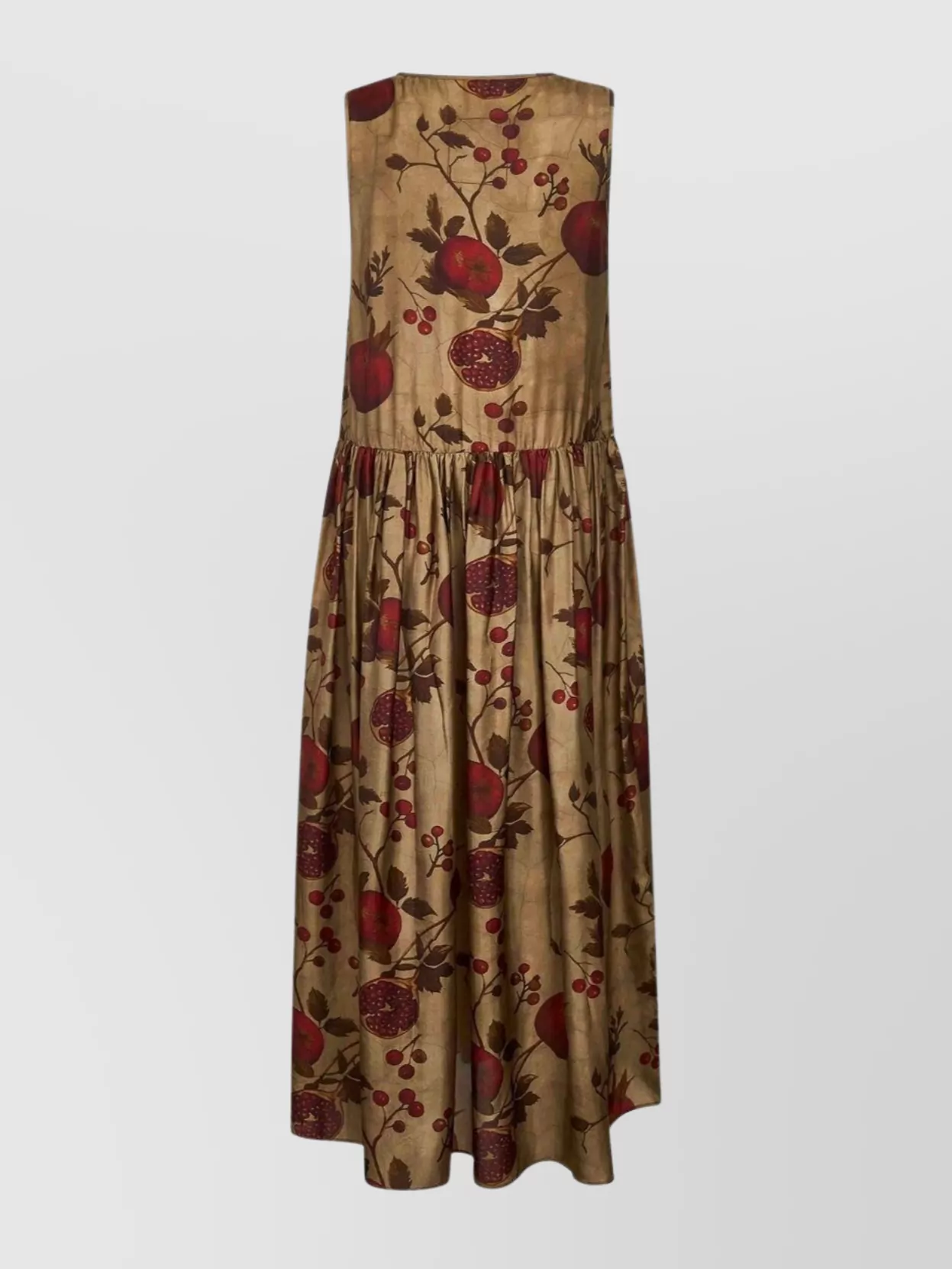 Uma Wang Pomegranate Print Ankle-Length Dress