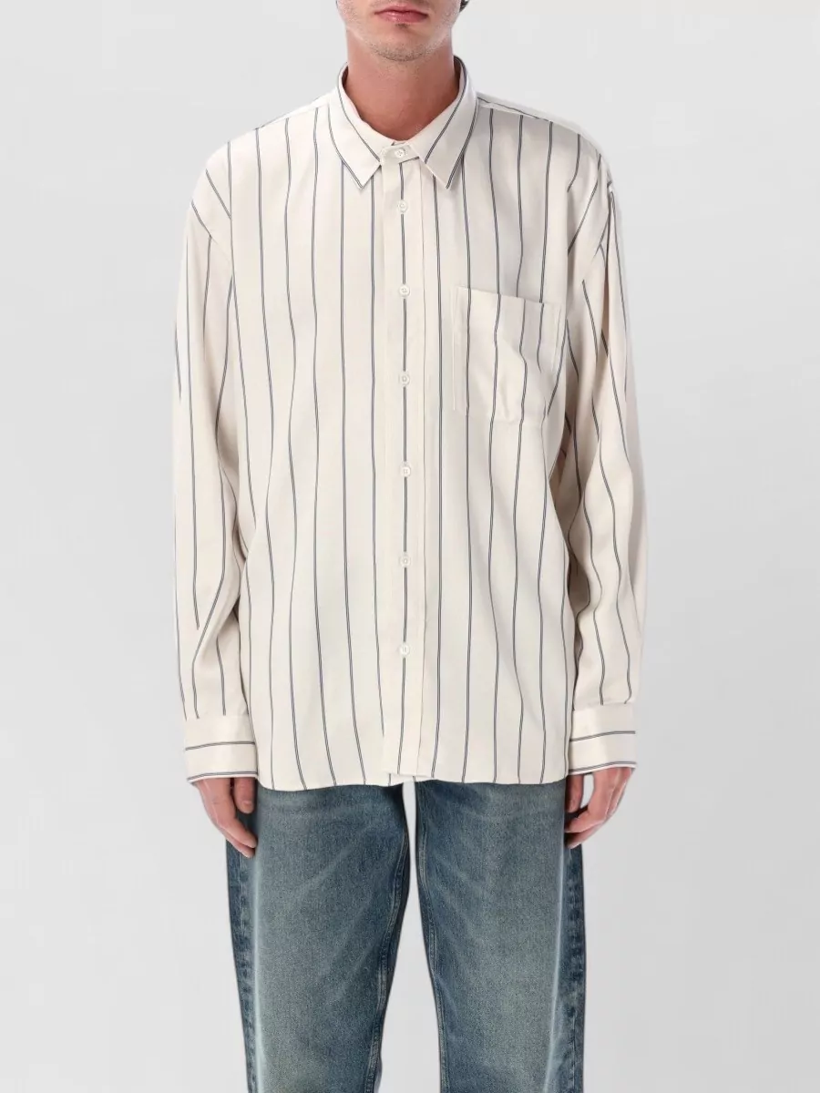 Sunflower Striped Viscose Long-Sleeve Shirt