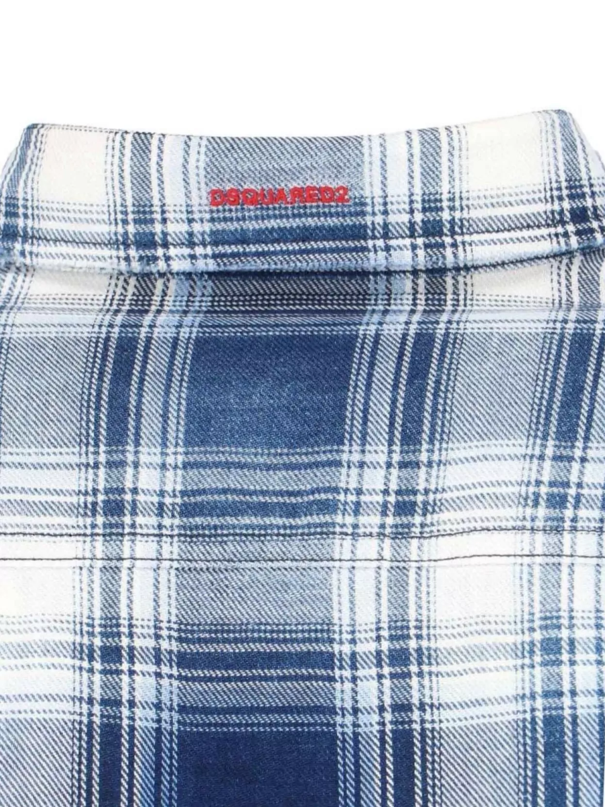 Dsquared2 Casual Shirt With Plaid And Paint Splatter