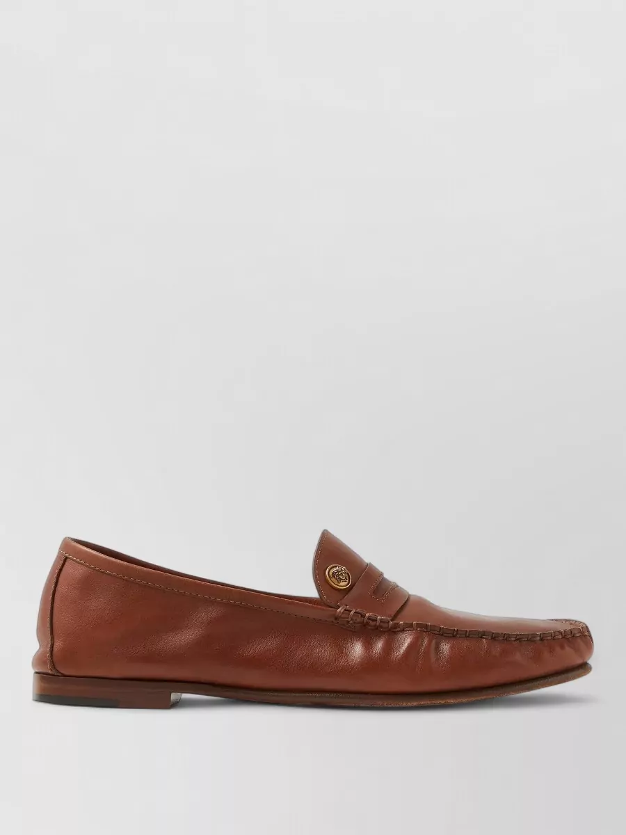 Versace leather loafers