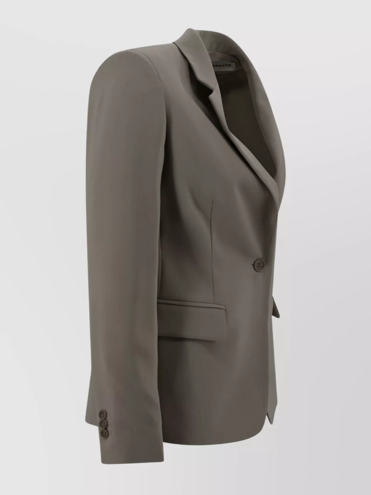 P.A.R.O.S.H VISCOSE BLAZER WITH DOUBLE BACK SLIT
