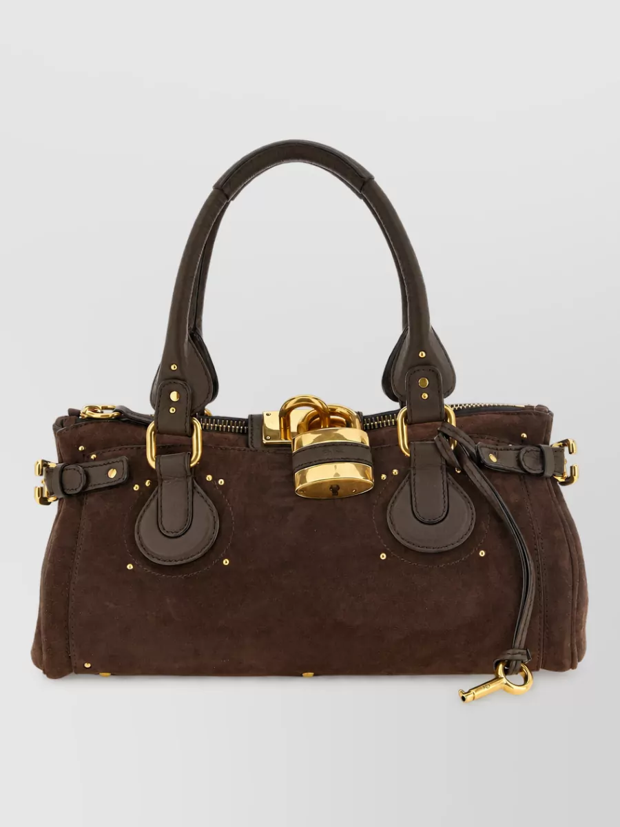 Chloé paddington suede leather shoulder bag