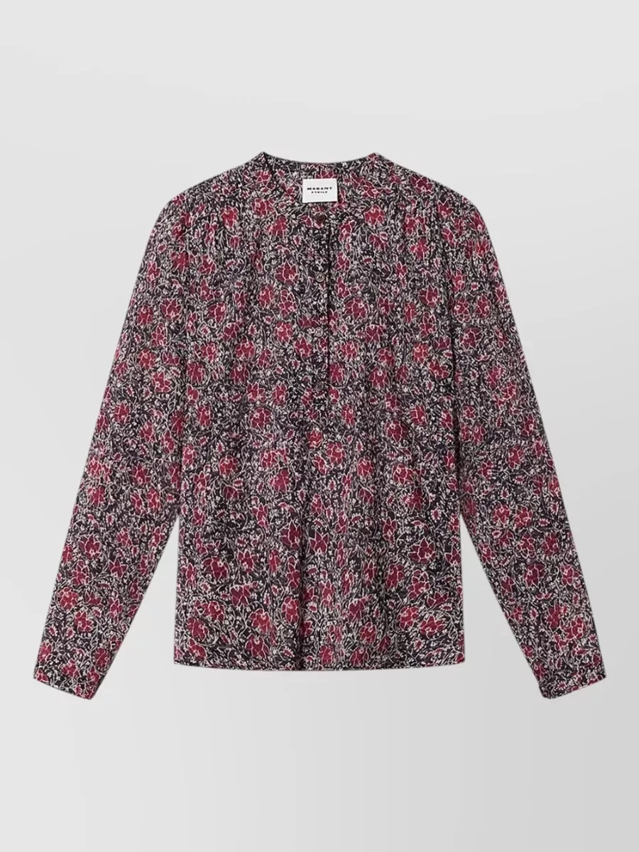 Isabel Marant Etoile Floral print long sleeve blouse
