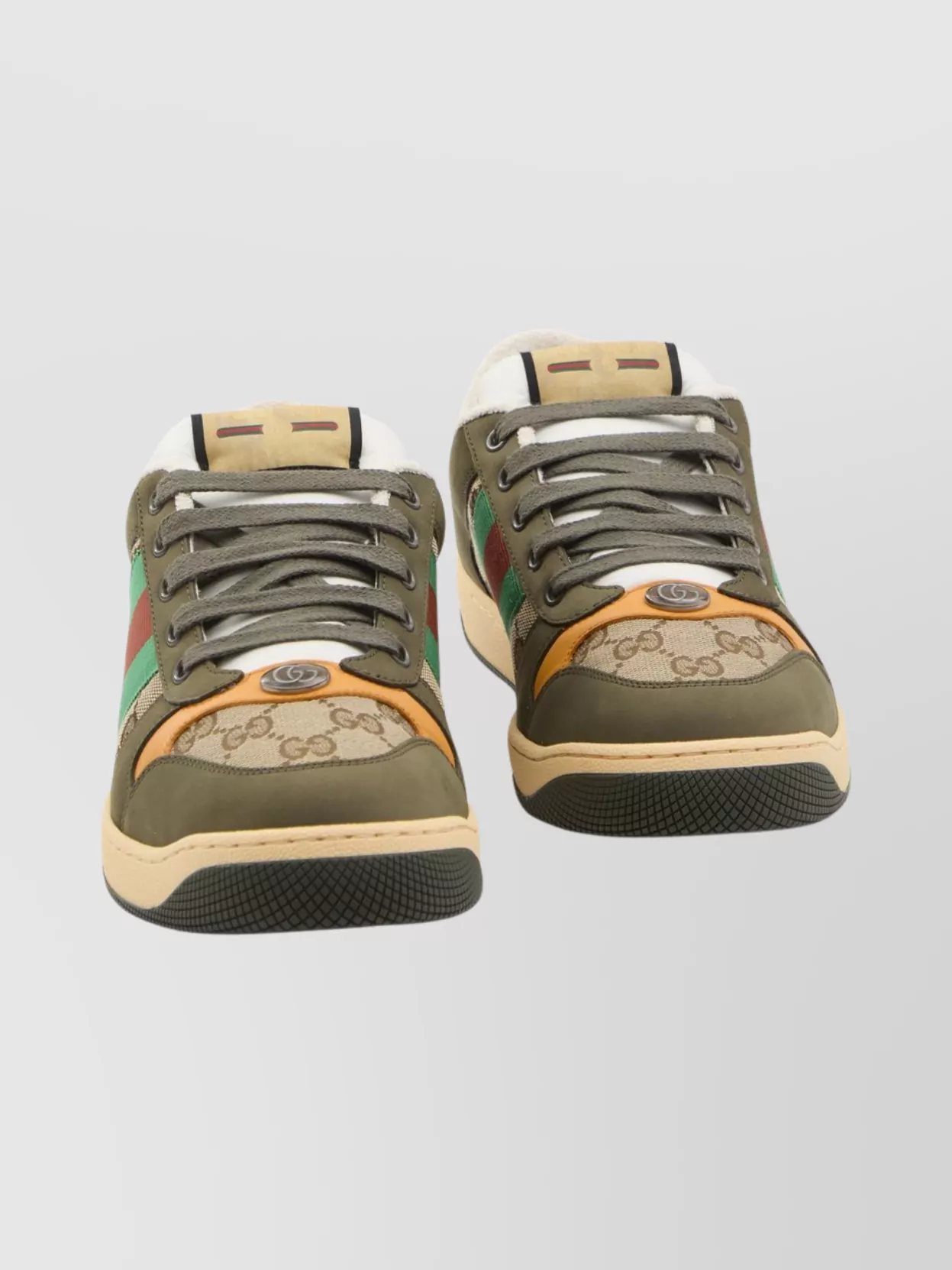 Gucci Gg Fabric Sneakers With Double G Detail