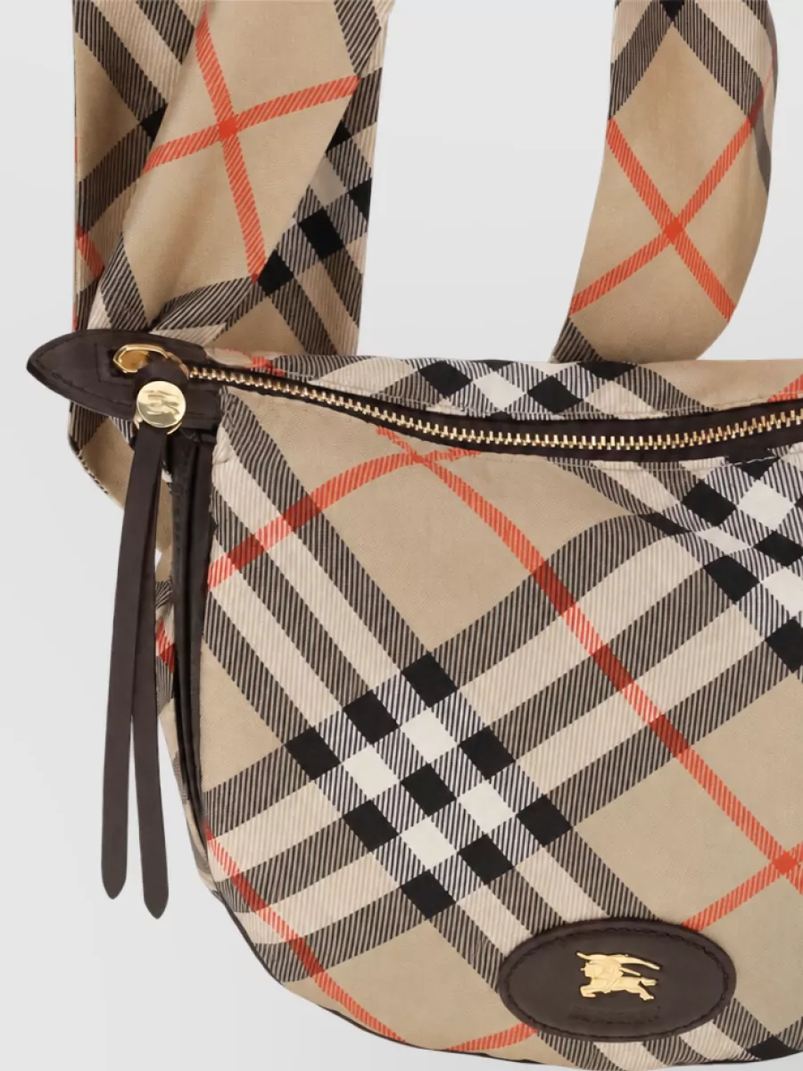 Burberry Check Silk Shoulder Bag